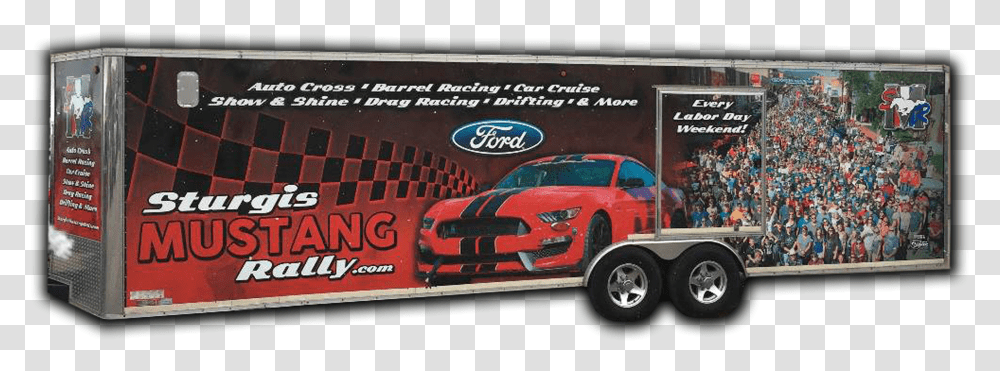 Trailer Truck, Car, Vehicle, Transportation, Advertisement Transparent Png