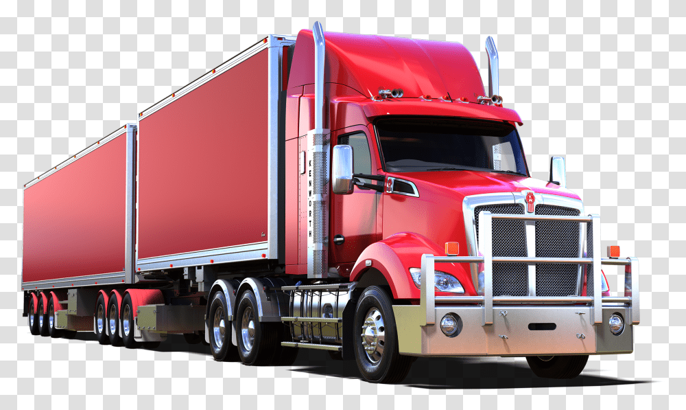 Trailer Truck Image With No Image Trailer, Vehicle, Transportation, Fire Truck Transparent Png