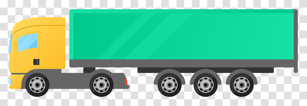 Trailer Truck, Moving Van, Vehicle, Transportation, Tire Transparent Png