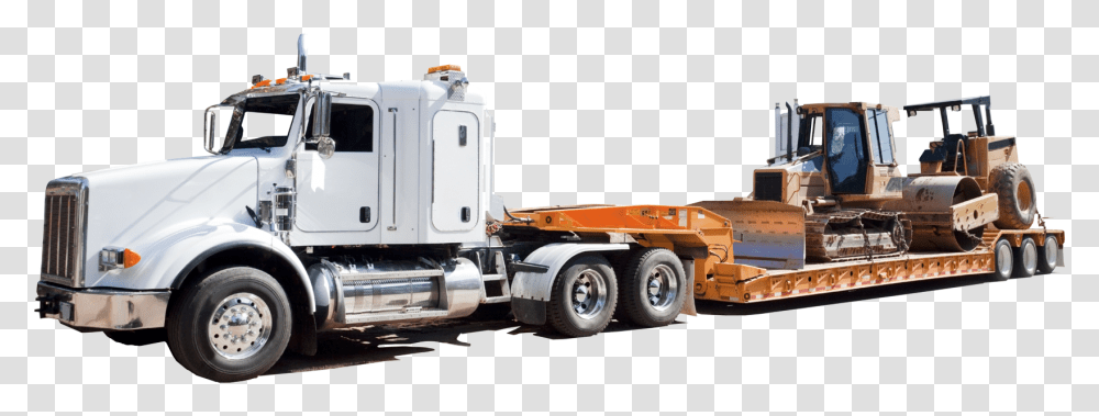 Trailer Truck, Vehicle, Transportation, Bulldozer, Tractor Transparent Png