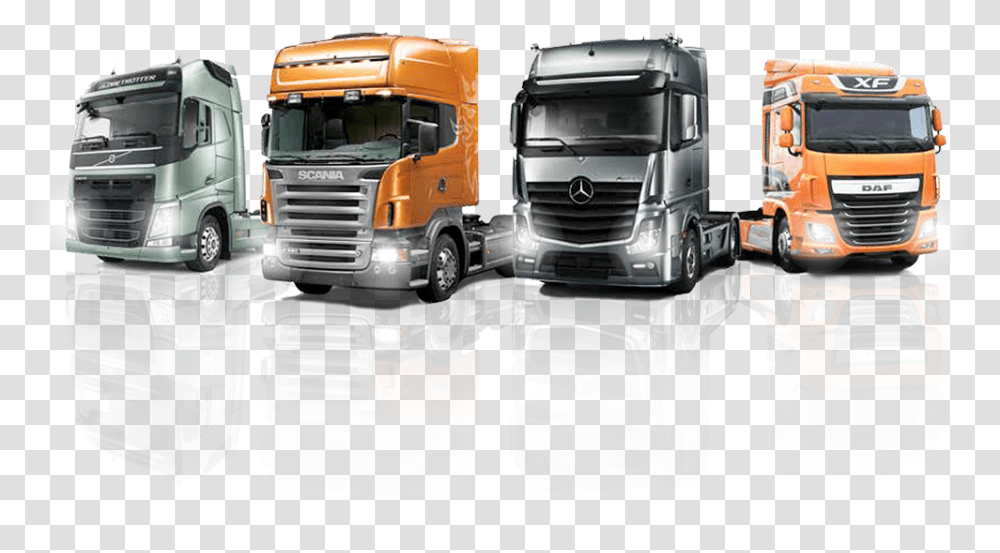 Trailer Truck, Vehicle, Transportation, Bumper, Tire Transparent Png
