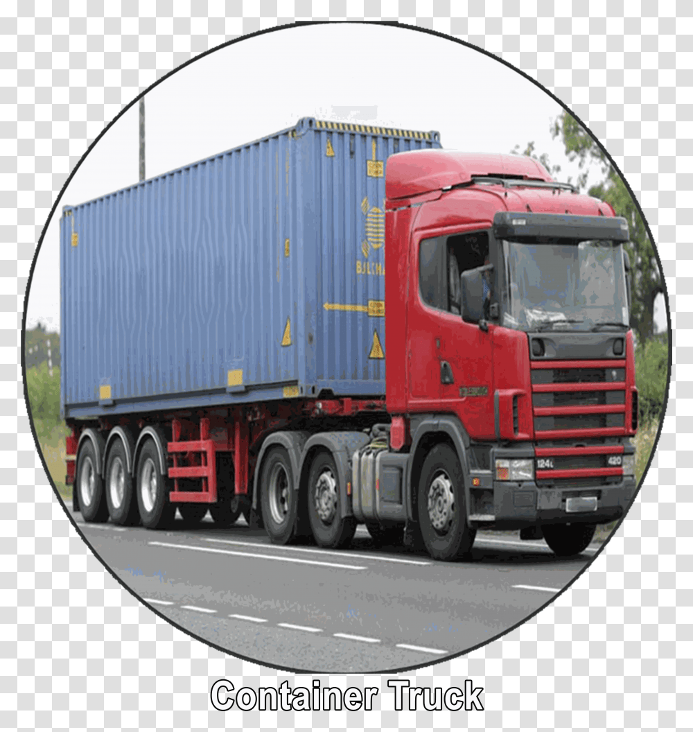 Trailer Truck, Vehicle, Transportation, Tarmac, Asphalt Transparent Png