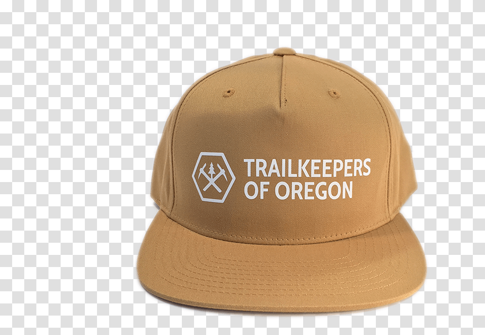 Trailkeepers Logo Snapback Hat Gold Baseball Cap, Apparel, Khaki Transparent Png