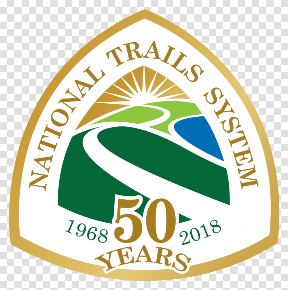 Trails 50th Anniversary National Scenic Trails 50th, Label, Text, Logo, Symbol Transparent Png