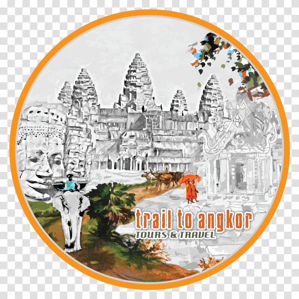 Trailtoangkortours Amp Travel Angkor Wat, Person, Drawing Transparent Png
