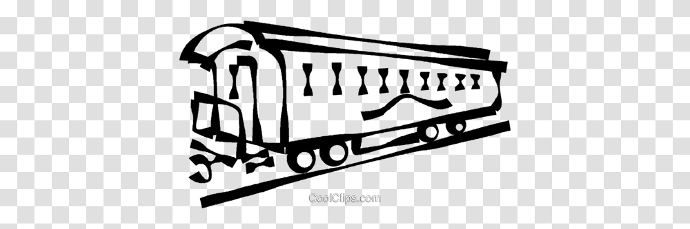 Train Car Royalty Free Vector Clip Art Illustration, Handrail, Banister, Transportation, Vehicle Transparent Png