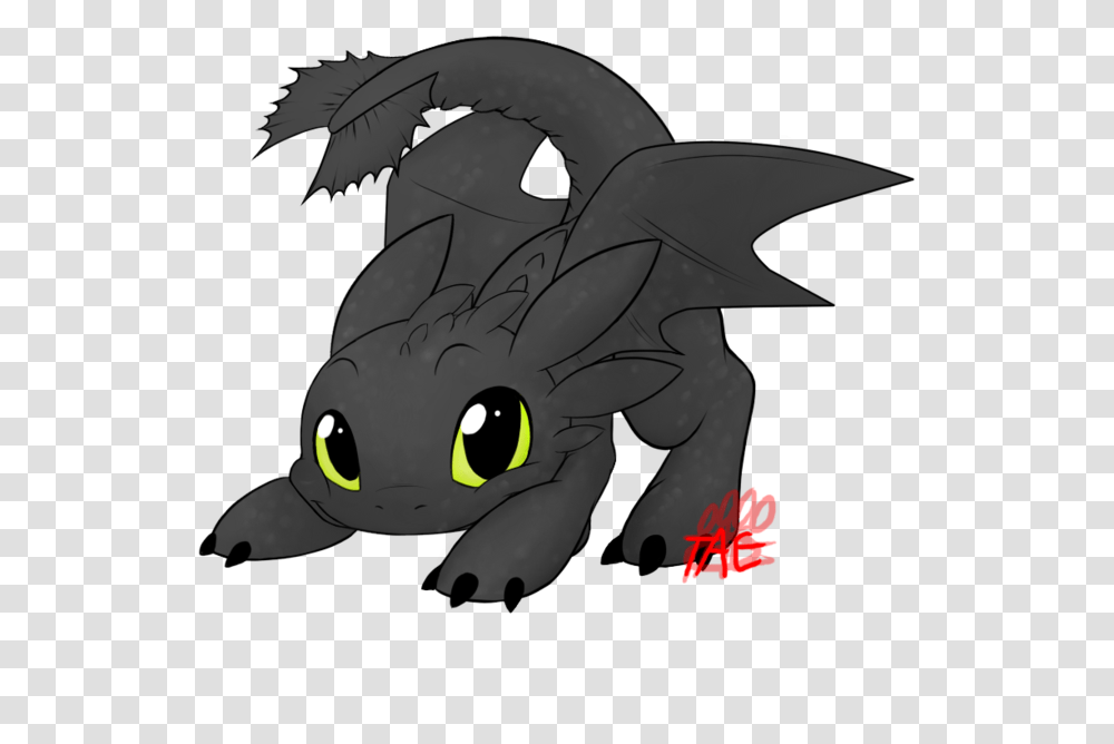 Train Cartoon Toothless The Dragon Drawing Easy, Animal, Mammal, Wildlife, Statue Transparent Png