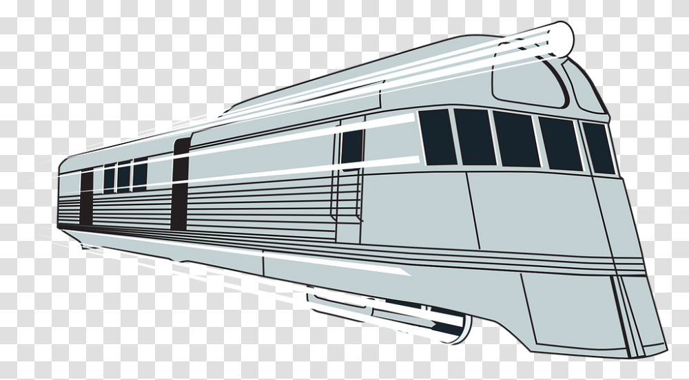 Train Clipart Train Silver Clipart, Vehicle, Transportation, Locomotive, Yacht Transparent Png