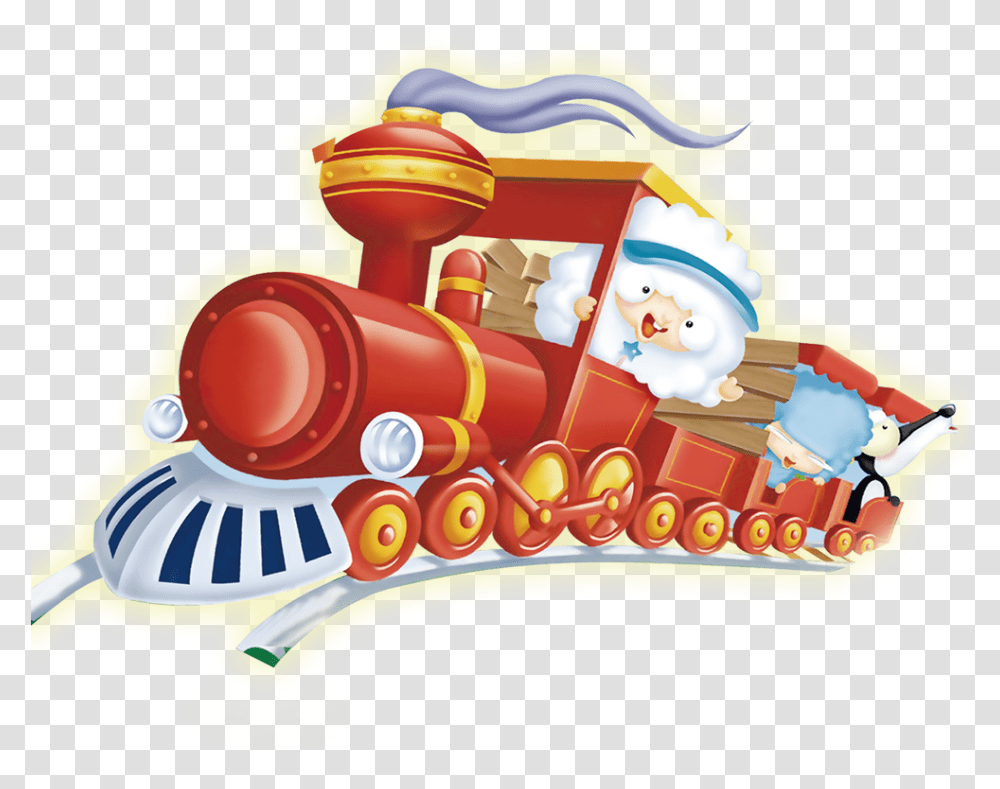 Train Computer Cartoon File Free Hd Clipart Cartoon, Toy, Weapon, Weaponry, Birthday Cake Transparent Png