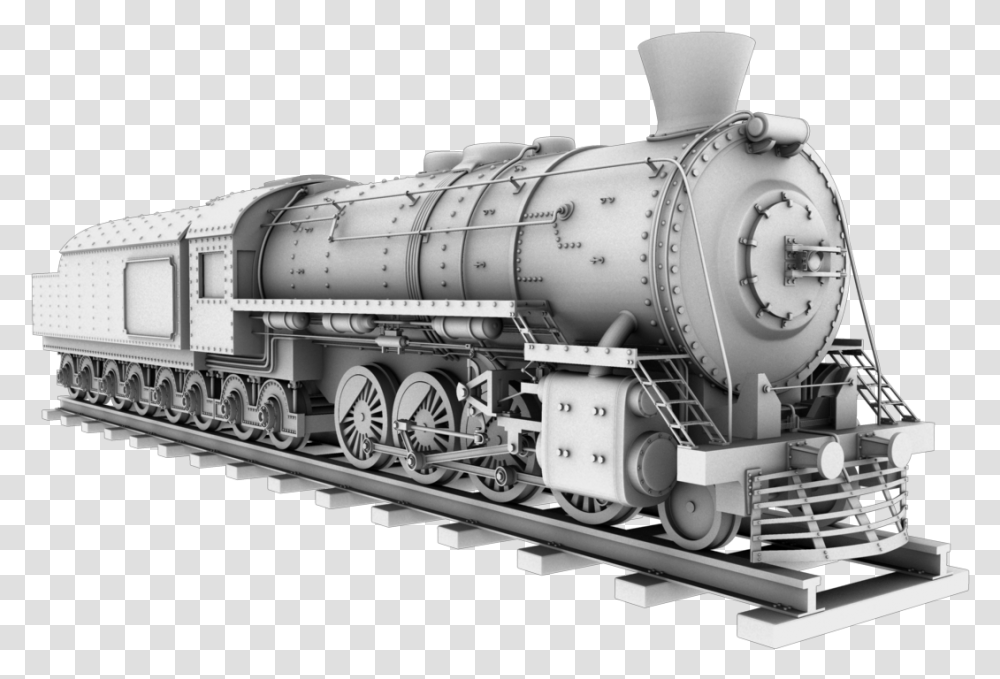 Train Free 3d Model, Locomotive, Vehicle, Transportation, Wheel Transparent Png