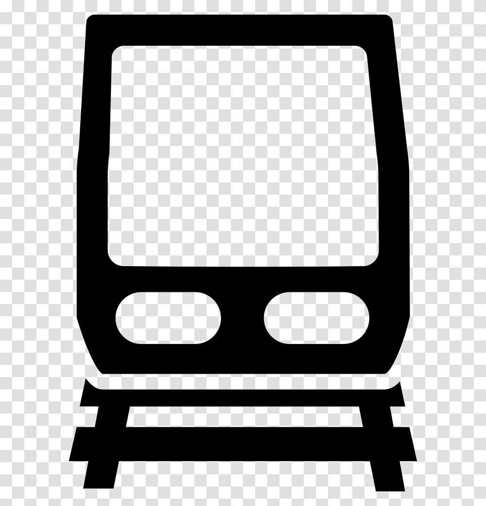 Train Front And Railroad Train, Monitor, Screen, Electronics, TV Transparent Png
