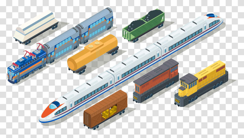 Train Isometric Vector Free, Vehicle, Transportation, Locomotive, Toy Transparent Png