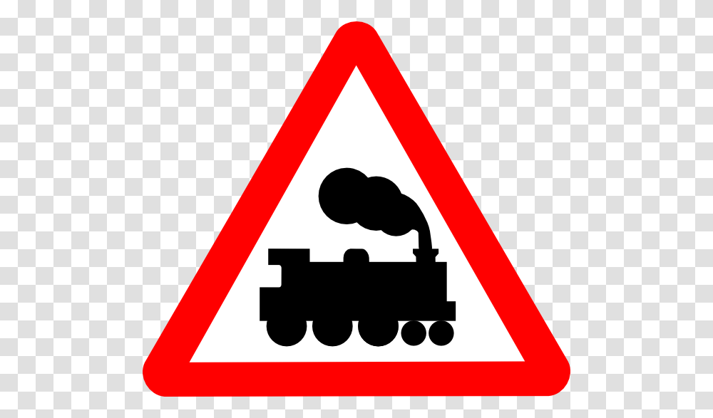 Train Road Signs Clip Art, Triangle Transparent Png