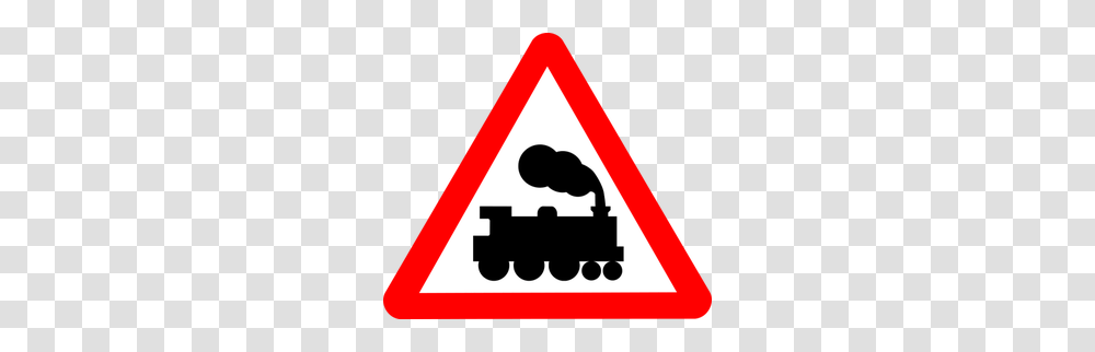 Train Smoke Clipart, Sign, Road Sign, Triangle Transparent Png