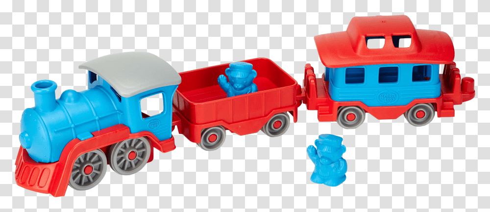 Train Toy Green Toys Train, Plastic, Fire Truck, Vehicle, Transportation Transparent Png