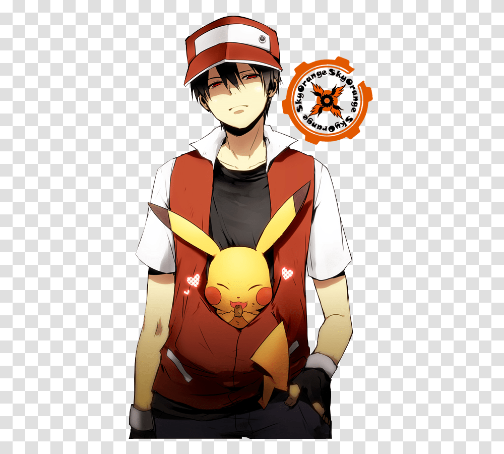 Trainer Red Render By Defaux321 D4qs13k Pokemon Trainer Red Badass, Helmet, Costume, Person Transparent Png