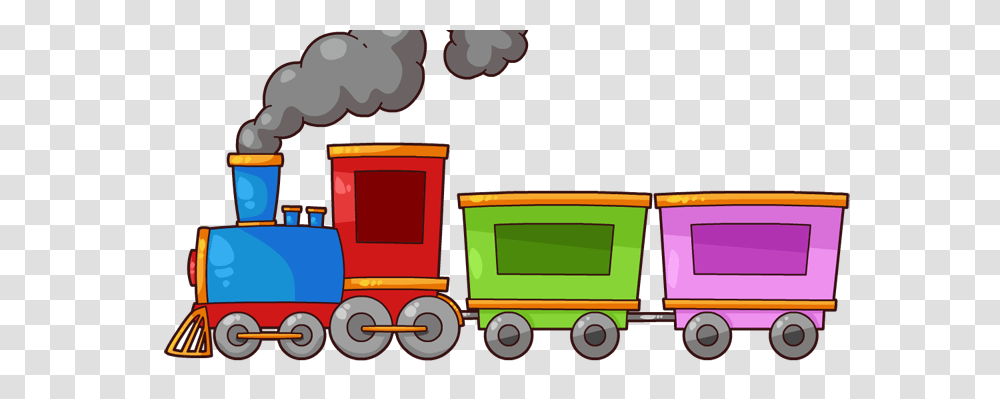 Trains For Kids Group With Items, Bus, Vehicle, Transportation, Monitor Transparent Png