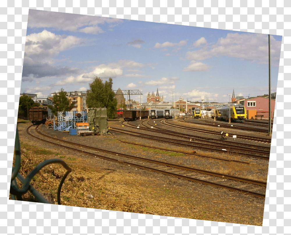 Trains Parked Limburg Lahn 1 Track, Railway, Transportation, Train Track, Vehicle Transparent Png