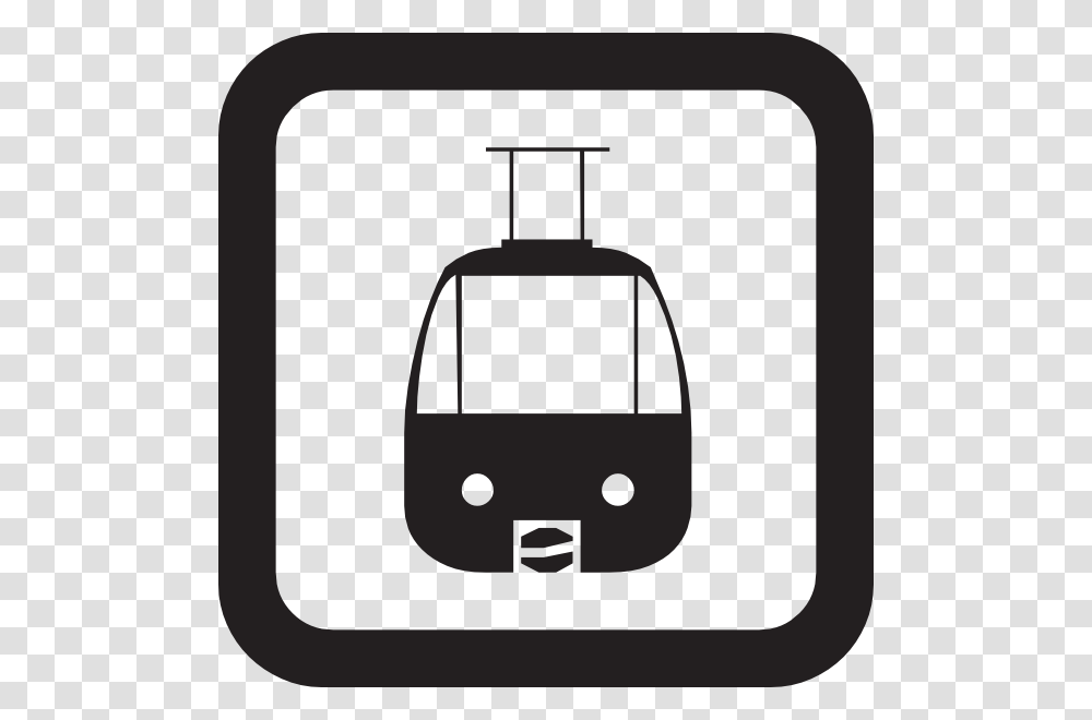 Tram Sign Clip Art, Cable Car, Vehicle, Transportation, Lawn Mower Transparent Png