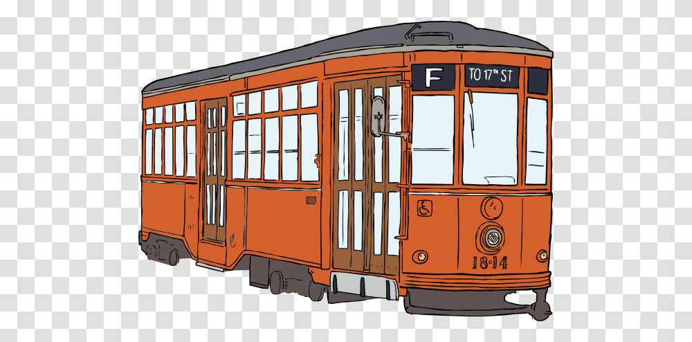 Tram, Transport, Cable Car, Vehicle, Transportation Transparent Png