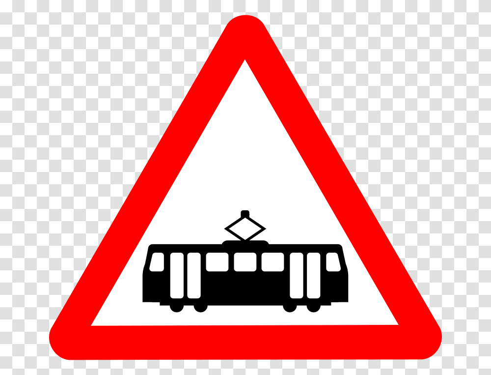 Tram, Transport, Road Sign, Triangle Transparent Png