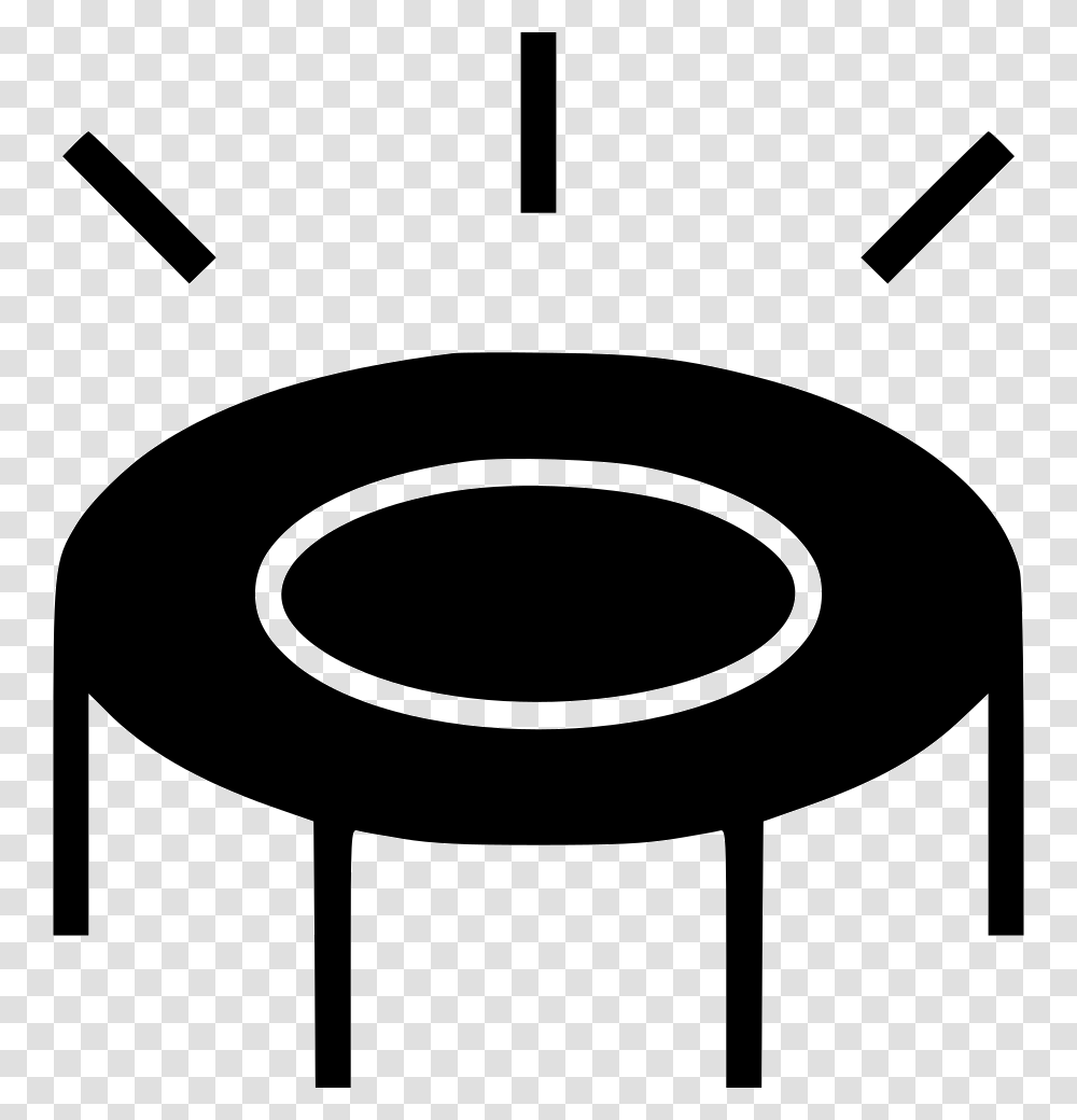 Trampoline, Sport, Stencil, Adapter, Plug Transparent Png