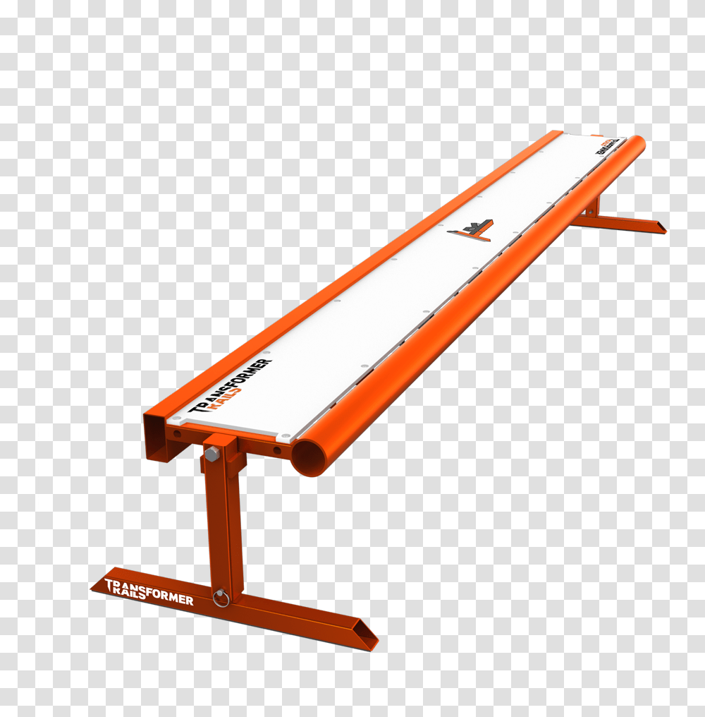 Tranformer Rails 8ft Bench Orange Transformer Rail, Acrobatic, Balance Beam, Gymnastics, Sport Transparent Png