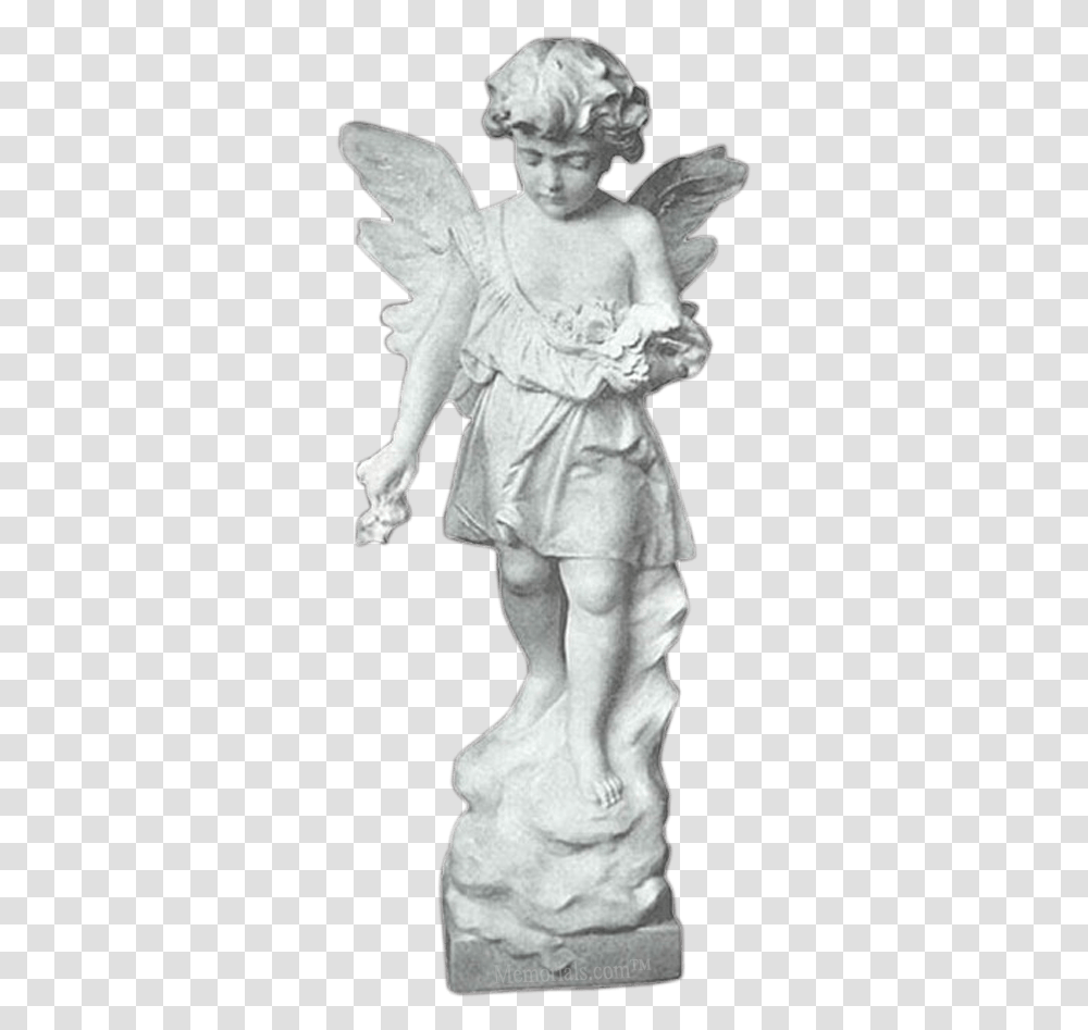 Tranquil Angel Granite Statue Fairy, Art, Sculpture, Person, Drawing Transparent Png