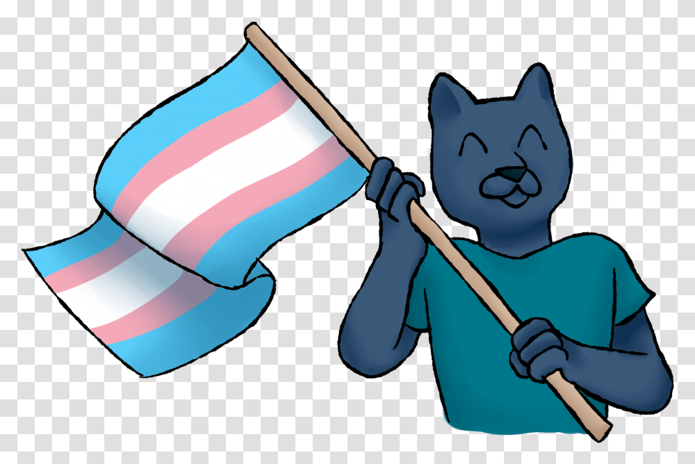 Trans Flag, Person, Human, Cleaning Transparent Png