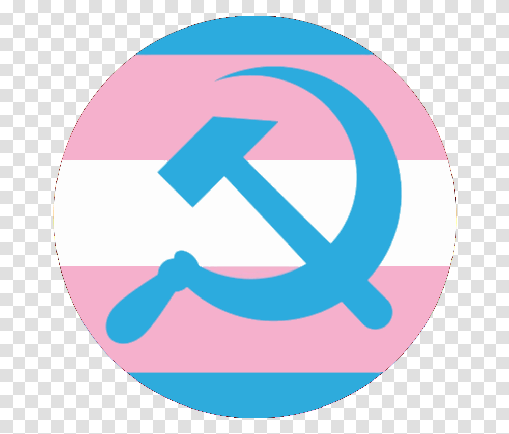 Trans Flag With Hammer And Sickle Discord Hammer And Sickle Emoji, Symbol, Logo, Trademark, Text Transparent Png