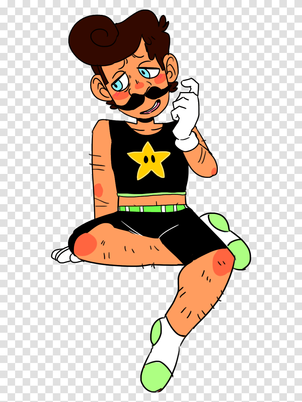 Trans Luigi, Person, Human, Hand, Star Symbol Transparent Png