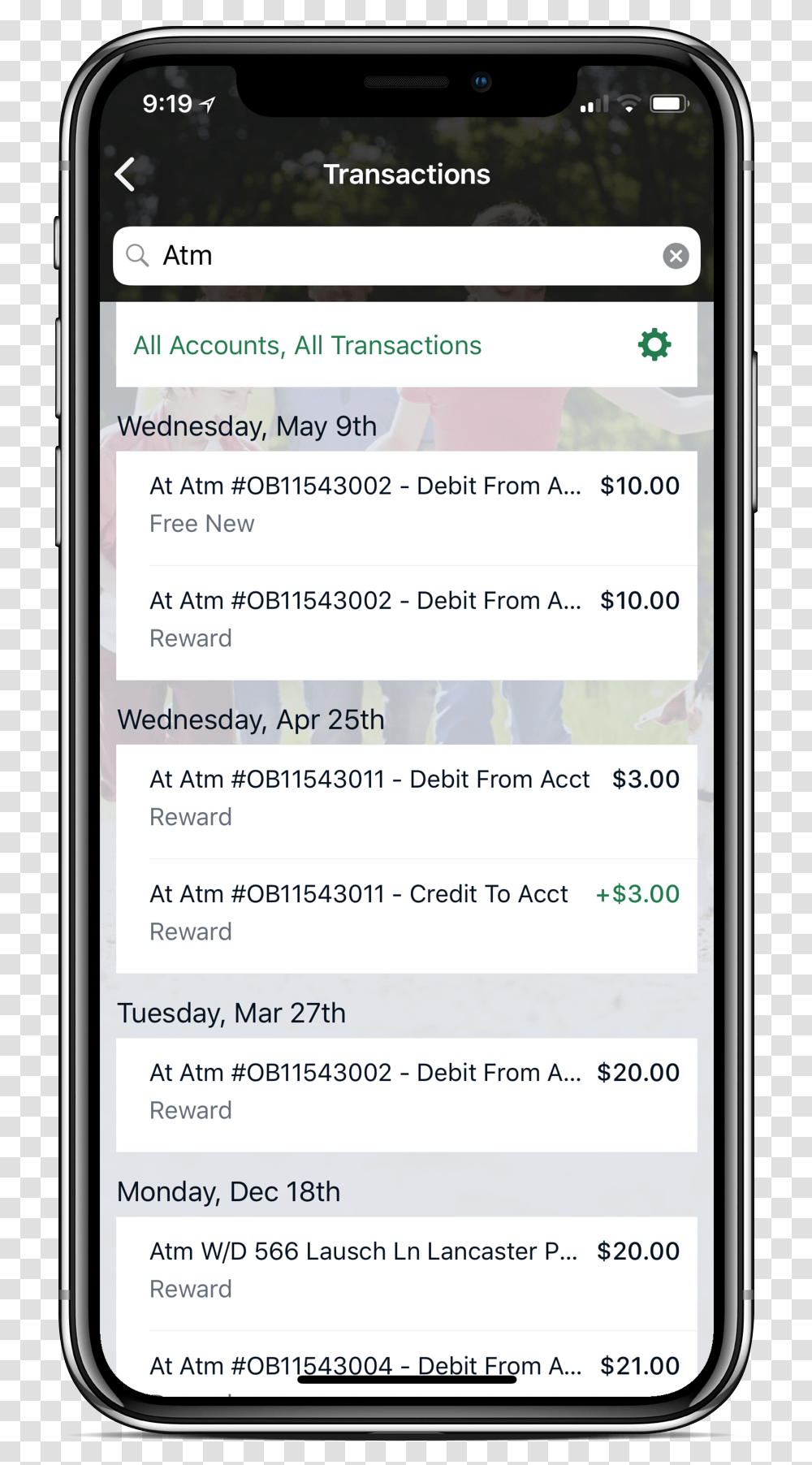 Transaction History Bank In App, Mobile Phone, Electronics, Cell Phone, Iphone Transparent Png