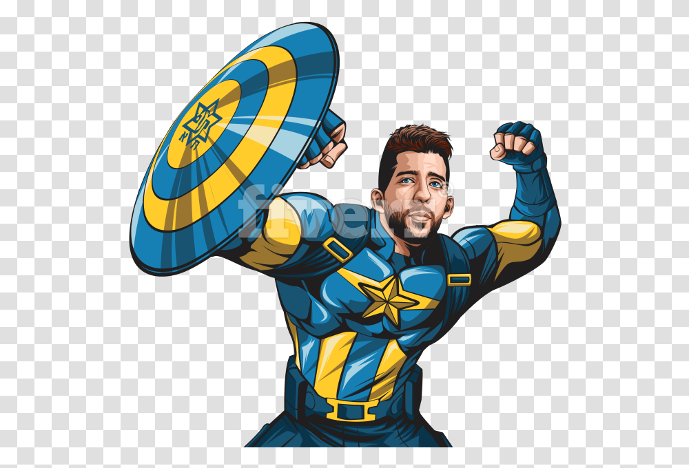 Transform Yourself In Amazing Super Hero Cartoon, Person, Hand, Parachute, Man Transparent Png