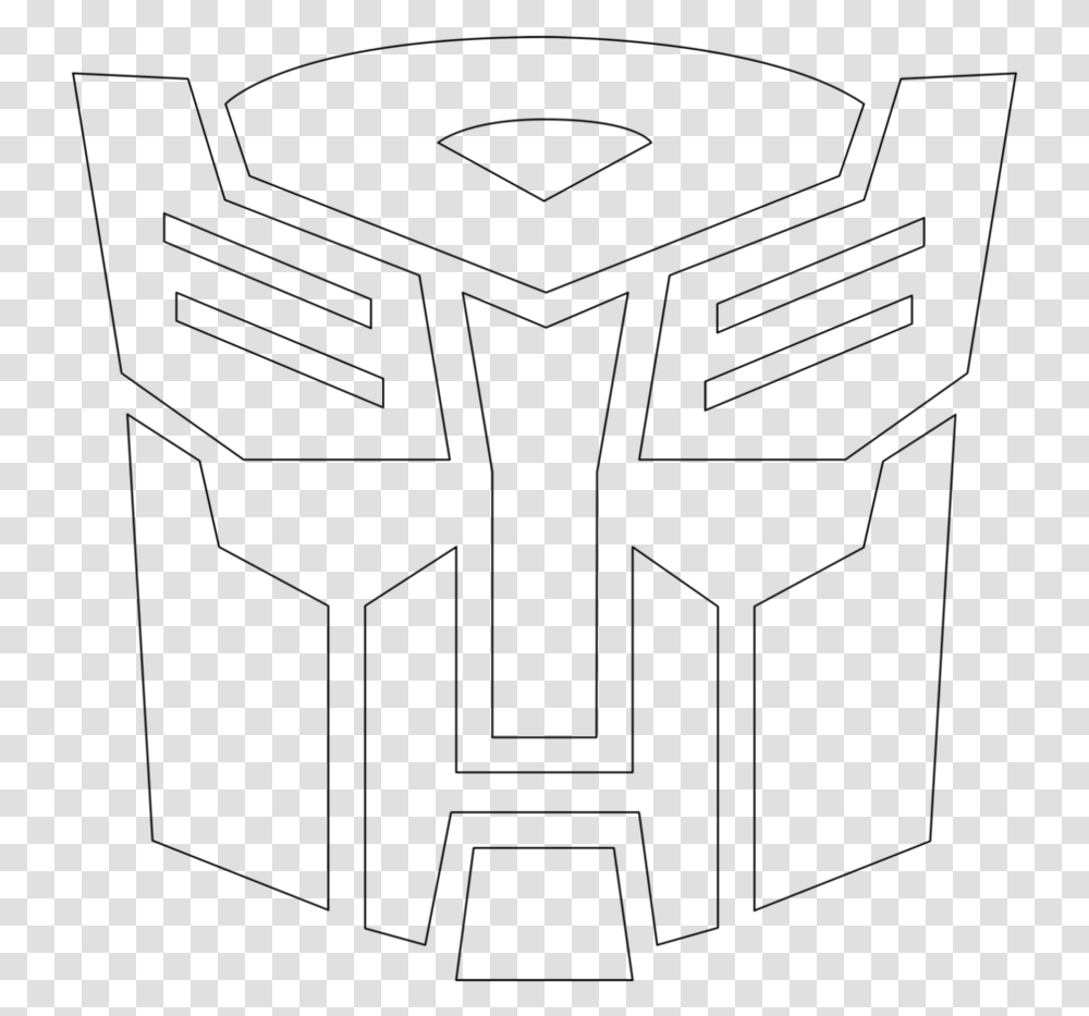 Transformers Autobot Symbol Outline Transformers Logo Outline, Gray ...