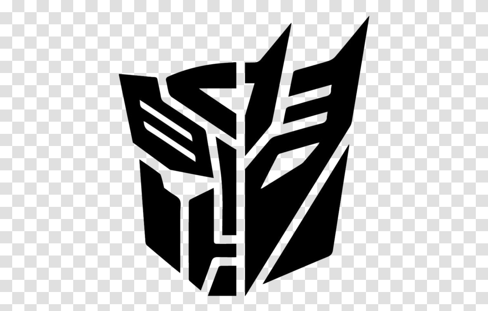 Transformers Autobots And Decepticons Logo, Spider Web, Stencil Transparent Png