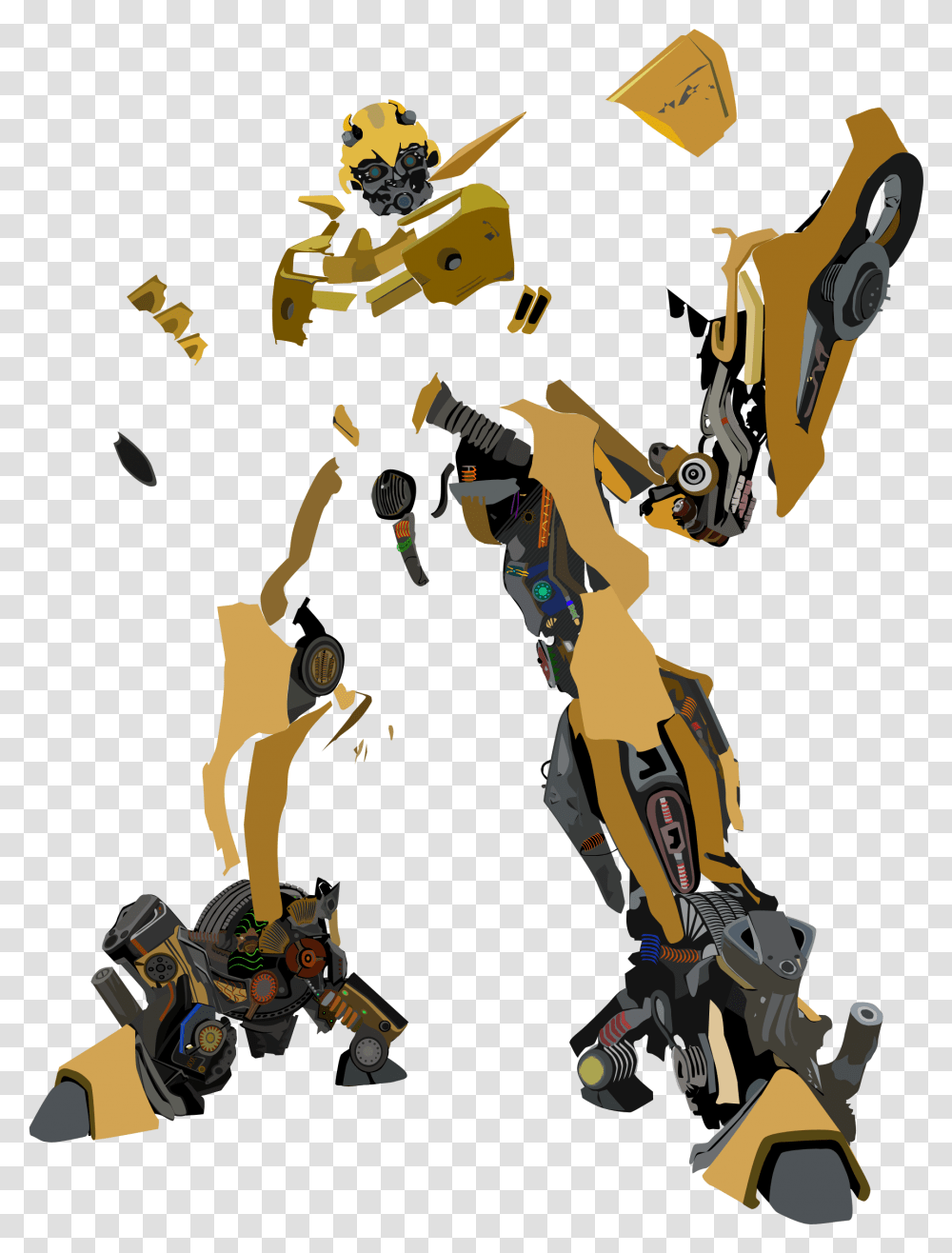 Transformers Bumblebee Full Body, Robot, Apidae, Insect, Invertebrate Transparent Png