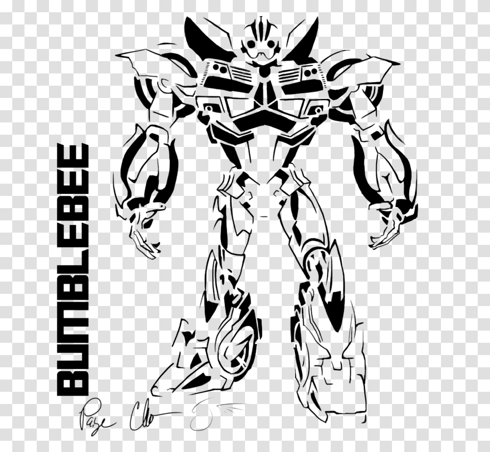 Transformers Clip Art Black And White, Robot Transparent Png