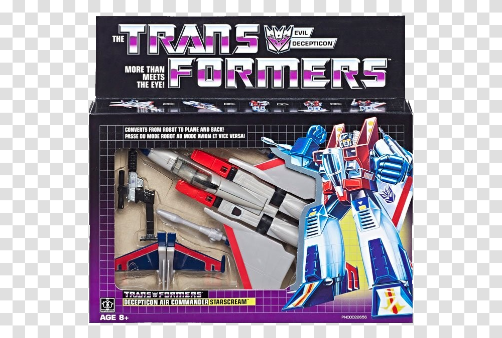 Transformers G1 Starscream Reissue, Metropolis, Poster, Advertisement, Flyer Transparent Png
