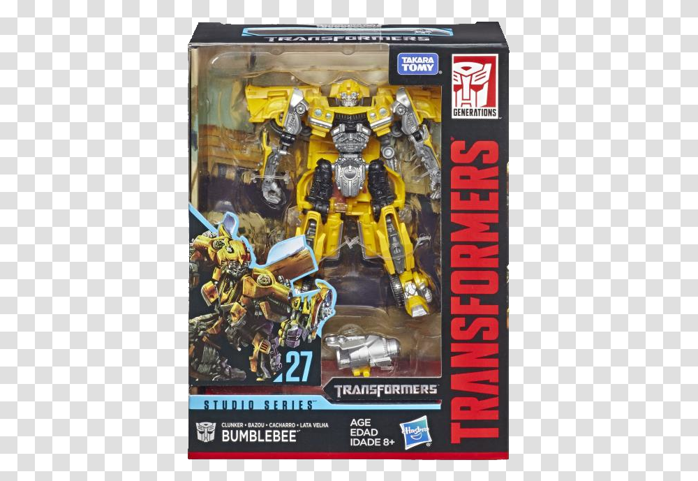 Transformers Studio Series Clunker Bumblebee, Toy, Robot, Overwatch Transparent Png