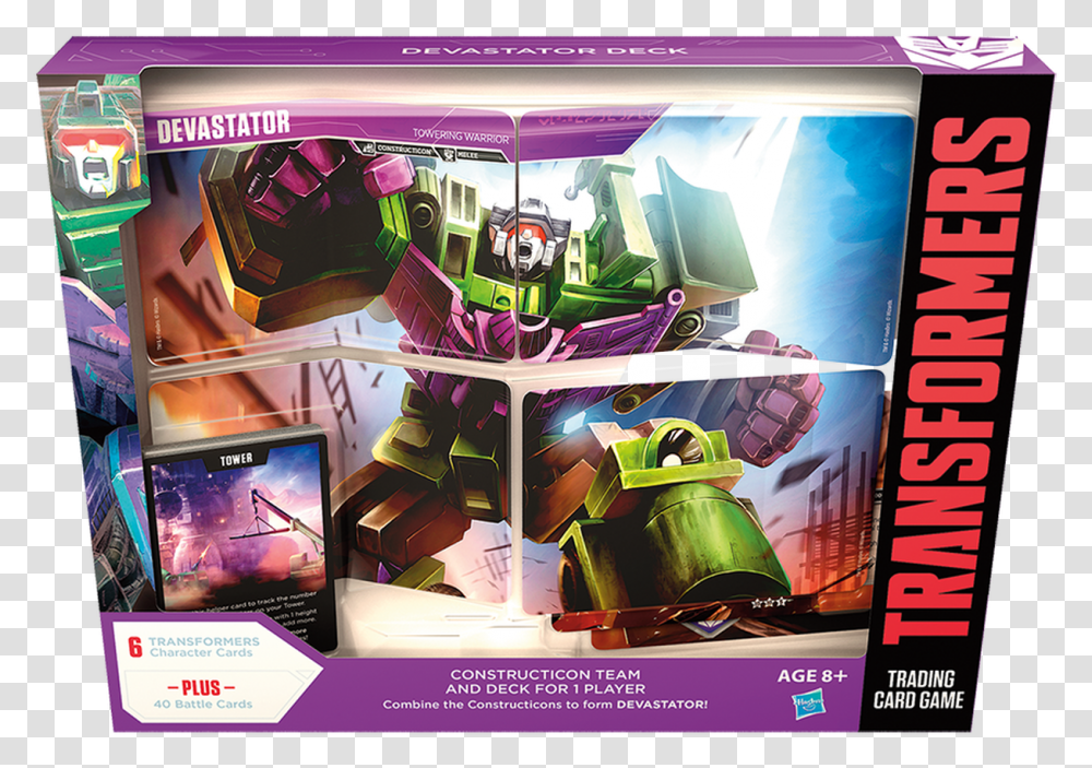 Transformers Tcg Devastator Deck Transformers Trading Card Game Devastator Deck, Helmet, Apparel, Overwatch Transparent Png