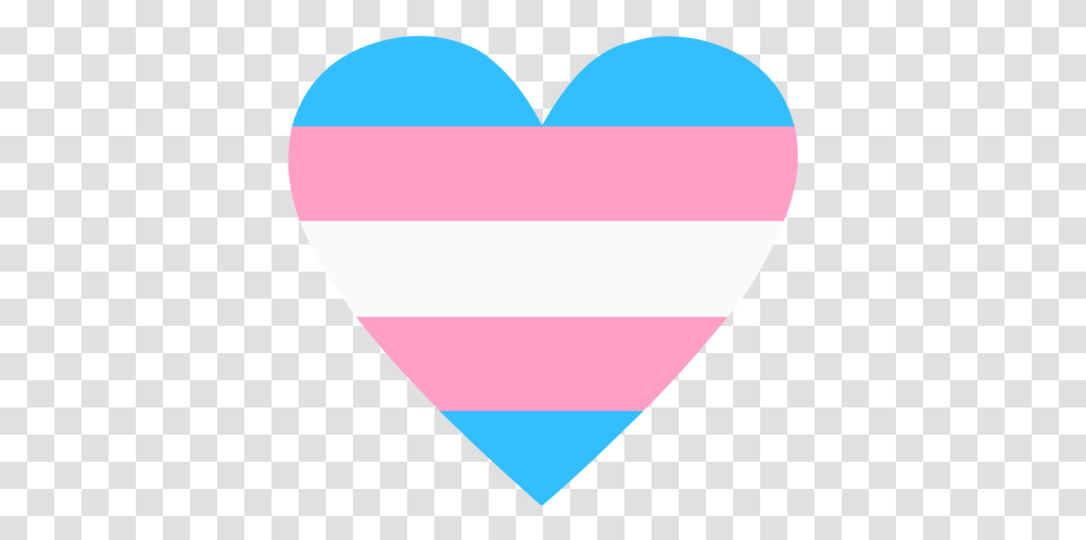 Transgender Heart Stripe Flat & Svg Vector Trans Flag Heart, Plectrum, Balloon, Triangle Transparent Png