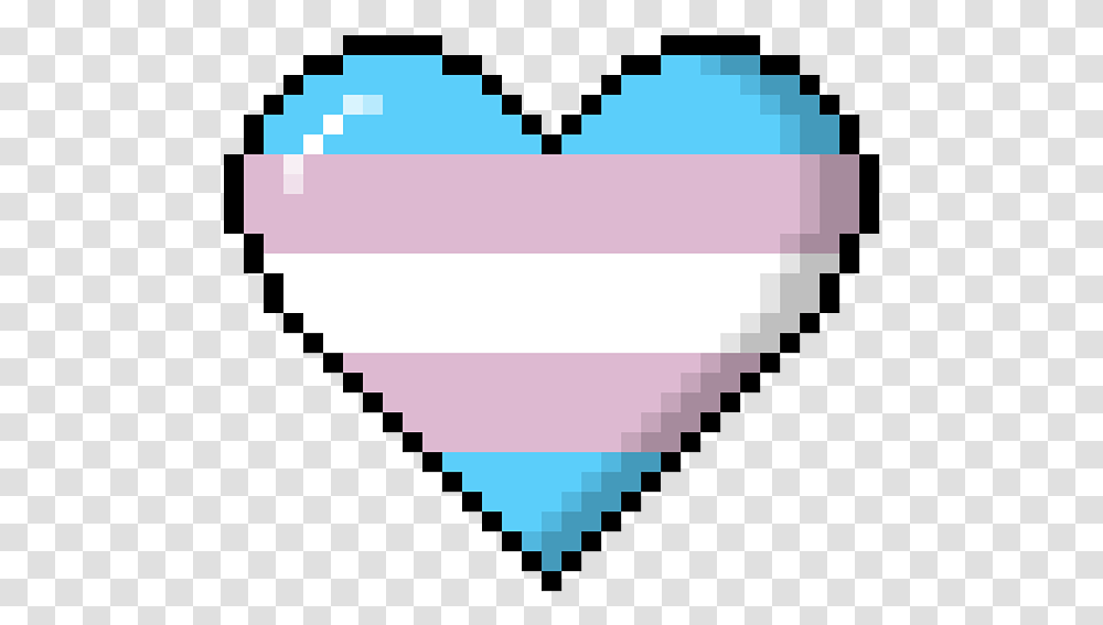 Transgender Pride 8bit Pixel Heart Duvet Cover Lesbian Flag Pixel Heart, Rug, Triangle, Graphics, Pillow Transparent Png