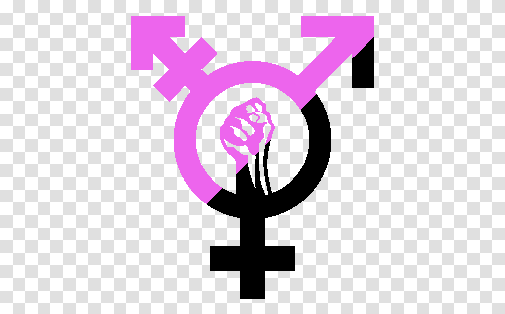 Transgender Symbol, Hand, Fist Transparent Png