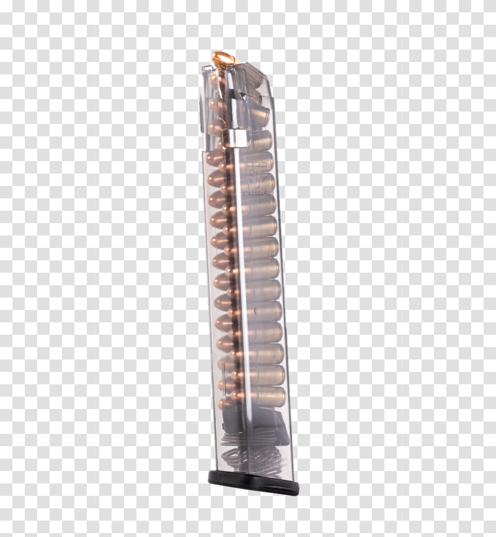 Translucent Glock 18 Mag Ets 9mm Glock Magazines, Weapon, Weaponry, Blade, Lamp Transparent Png