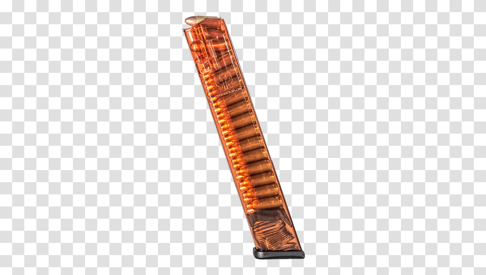 Translucent Glock 18 Mag Orange Glock 43 Ets Red Magazine, Brush, Tool, Toothbrush, Comb Transparent Png