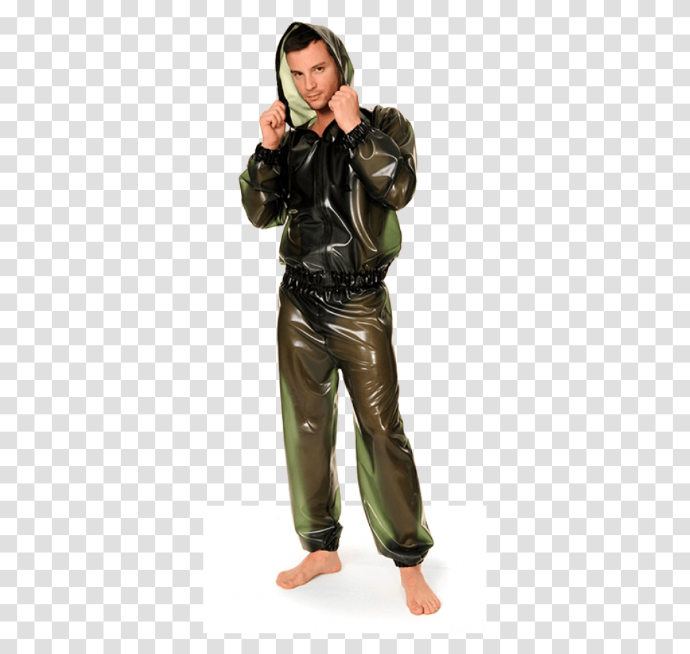 Translucent Tracksuit Leather Jacket, Clothing, Apparel, Person, Human Transparent Png