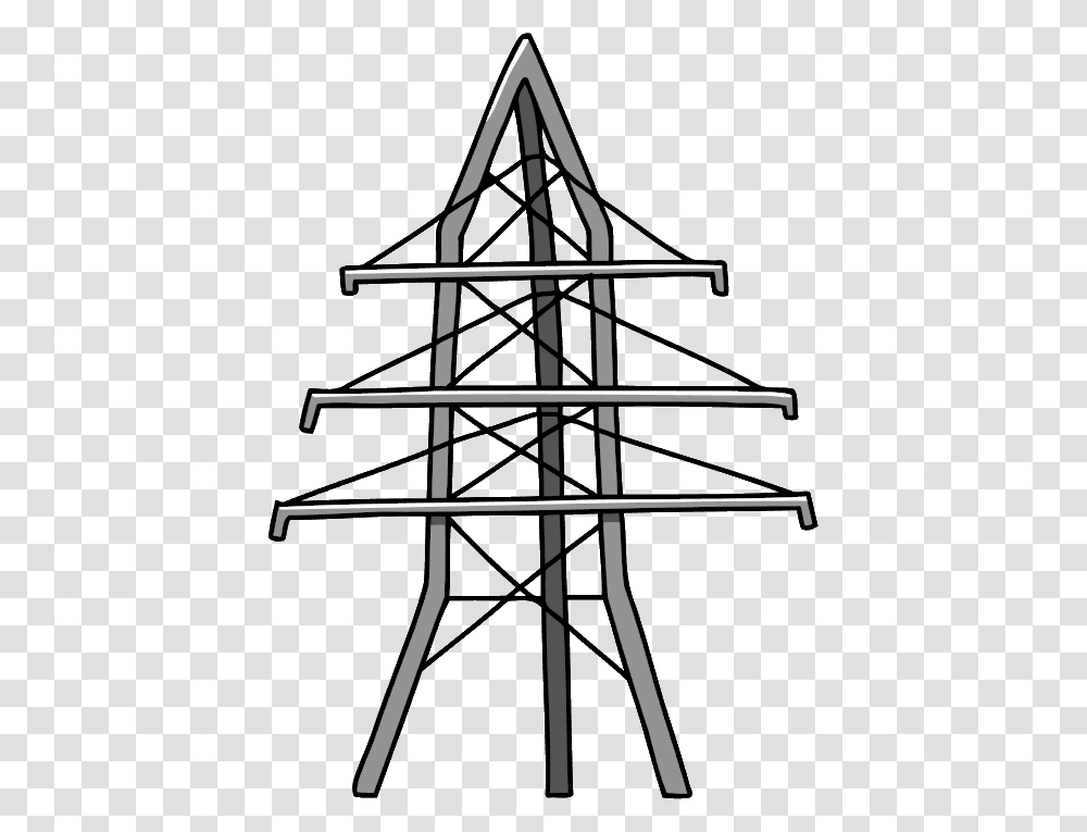 Transmission Tower Picture, Electric Transmission Tower, Power Lines, Cable, Utility Pole Transparent Png
