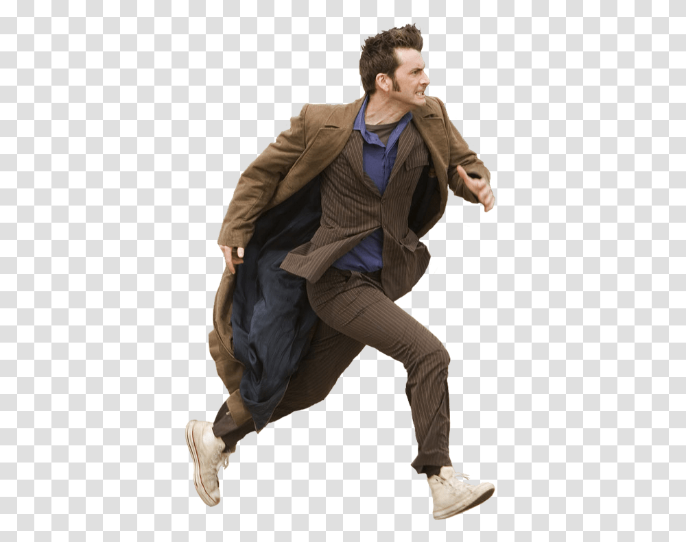 Transparant Doctor Who Costumes Doctor Who Cosplay Ten Doctor Who Shoes, Suit, Overcoat, Person Transparent Png