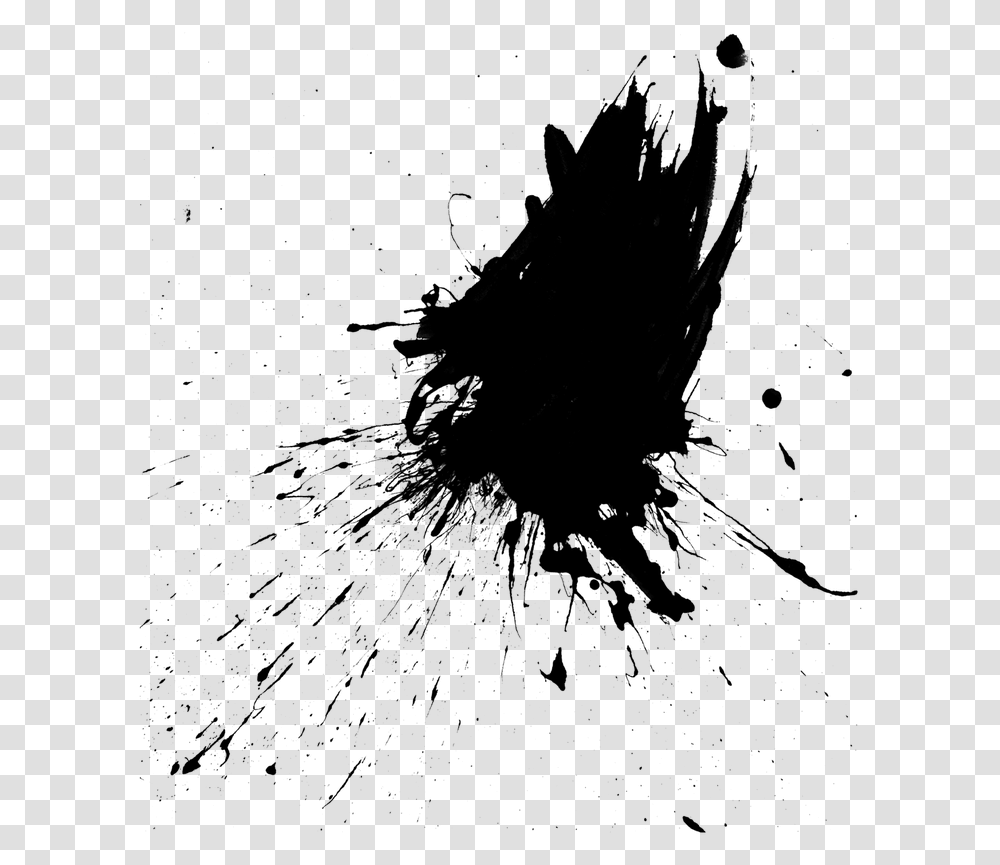 Transparency Portable Network Graphics Ink Image Vector Splatter Black Paint Drip, Gray, World Of Warcraft Transparent Png