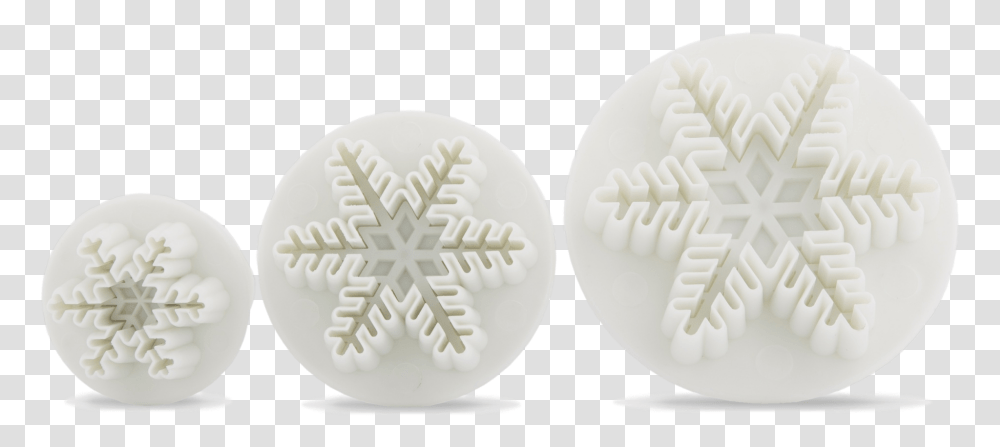 Transperant Snowflakes Earrings, Porcelain, Pottery, Plant Transparent Png